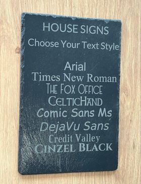 Custom Made House Signs